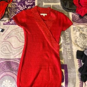 Beautiful red dress- nice fit for a small petite lady like myself